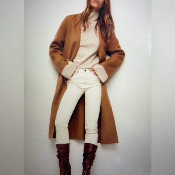 Frame Denim Jackets & Blazers - Frame Bell Wool Cashmere Double Face Coat Size S